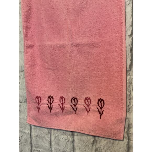 Vintage Hand Towel & Washcloths Set of 3 Dundee Pink - Picture 5 of 8